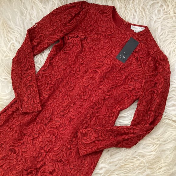 Sachin & Babi Amelie Lace Pattern Knee-Length Dress - Picture 6 of 12